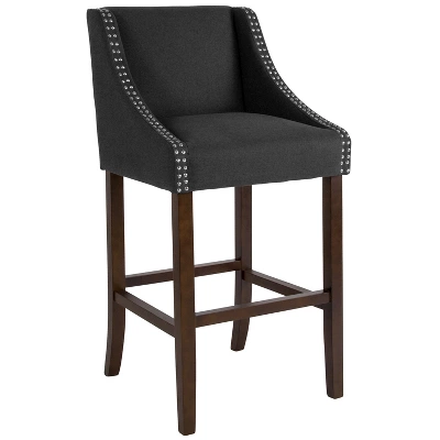 Merrick Lane Taylorsville 30 Inch Bar Height Stool With Nailhead Trim 16 Merrick Lane Taylorsville 30 Inch Bar Height Stool With Nailhead Trim - Image 14