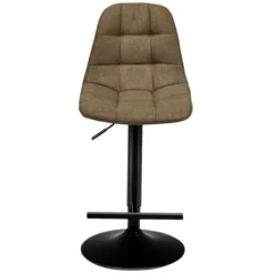 Costway Set Of 2 Adjustable Bar Stools Swivel Counter Height Linen Chairs With Back Brown -Furniture Store GUEST d21ecd4c 524b 4fd4 8495 a7fbfee8b756