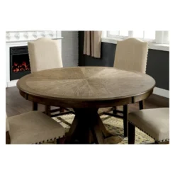 Iohomes Jellison Transitional Round Dining Table Light Oak - HOMES: Inside + Out 7 Iohomes Jellison Transitional Round Dining Table Light Oak - HOMES: Inside + Out -Furniture Store GUEST d31f301f 0696 4c10 b77e 1a5545b3662d