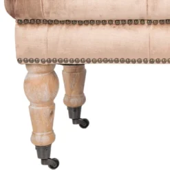 Barney Tufted Bench W/ Brass Nail Heads - Safavieh -Furniture Store GUEST d41ac43e cce8 4f3e 86dc 5cd4208acf51