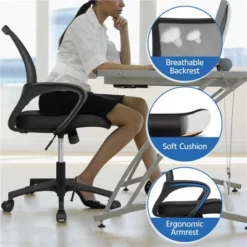 Yaheetech Adjustable Ergonomic Computer Chair Office Chair -Furniture Store GUEST d43aa7ea 23ff 48ab bee7 99a1eef70d2a