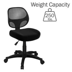 Computer Chair – Adjustable Height Armless Office Chair With Wheels, Curved Mesh Back, Foam Seat, And Swivels In 360-Degrees By Lavish Home (Black 9 Computer Chair – Adjustable Height Armless Office Chair With Wheels, Curved Mesh Back, Foam Seat, And Swivels In 360-Degrees By Lavish Home (Black -Furniture Store GUEST d4d65c0f 2811 415b b664 1465af970ea3