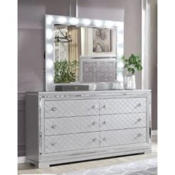 6pc Tenaya Bedroom Set Silver/Gray - HOMES: Inside + Out -Furniture Store GUEST d5658523 ad0c 4c96 8433 5d817427b8c3