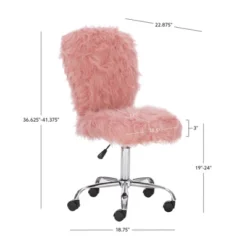 Faux Flokati Armless Office Chair - Linon -Furniture Store GUEST d6042211 4914 4720 93a4 efb4f6ea5a27