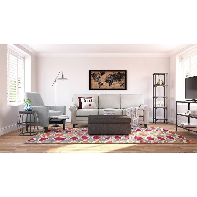 59.25" Overland Bookshelf Wood And Black Metal - Serta 10 59.25" Overland Bookshelf Wood And Black Metal - Serta - Image 8