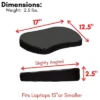 Sofia + Sam Mini Memory Foam Lap Desk Color: Black -Furniture Store GUEST d6354f9d f5d9 4910 9ef3 de5d473f97d7