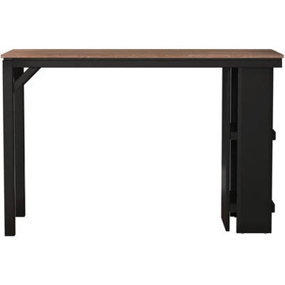 Knolle Park Wood Counter Height Table Black/Wire Brush Oak Finished Top - Hillsdale Furniture 7 Knolle Park Wood Counter Height Table Black/Wire Brush Oak Finished Top - Hillsdale Furniture - Image 5