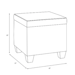 Pattern Fairland Square Storage Ottoman Indigo Floral - Skyline Furniture -Furniture Store GUEST d72ae170 530b 4410 917a 531f33fe0be4