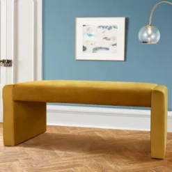 Kaia 47" Upholstered Bench-The Pop Maison