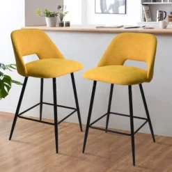 26.5" Edwin Upholstered Counter Height Stool (Set Of 2) Black Leg-The Pop Maison -Furniture Store GUEST d93f3f1d a08a 4d7d 9b30 cc5fba72365b