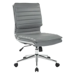Armless Mid Back Manager's Faux Leather Chair With Chrome Base - OSP Designs 19 Armless Mid Back Manager's Faux Leather Chair With Chrome Base - OSP Designs -Furniture Store GUEST d9542c56 963c 4ca0 8ae6 f83afdbb7ec5