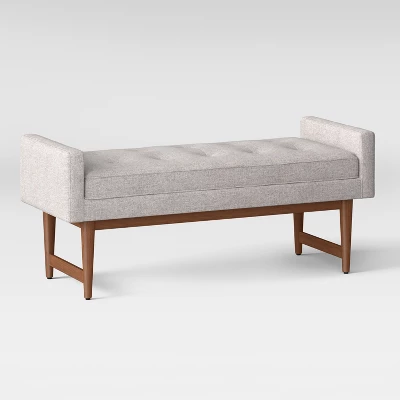 Verken Mid Century Modern Settee Bench - Threshold™ 5 Verken Mid Century Modern Settee Bench - Threshold™ - Image 3