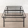 18" Premium Steel Bed Frame And Platform Bed Black - Mellow