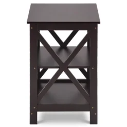 Costway 3-Tier Nightstand End Table Storage Display Shelf Living Room Furniture Espresso NEW -Furniture Store GUEST d9e79c83 e88a 4400 ba3d 81d0ef2d9223