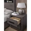 Flemming 2 Drawer Nightstand Gray - MiBasics