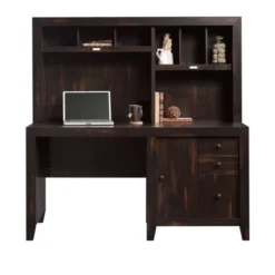 Dakota Pass Computer Desk With Hutch Light Brown - Sauder -Furniture Store GUEST dc4fc31d b7f5 473a b894 f2a03ac6b575