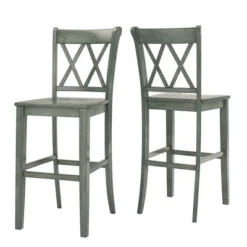 Set Of 2 29" South Hill Double X Back Barstools - Inspire Q -Furniture Store GUEST dc618dc4 54db 4615 91cd b94647fdc8a9