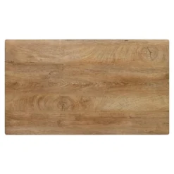 Charls 47'' Rectangle Dining Table With Black Metal 4 Point/Leg -The Pop Maison -Furniture Store GUEST dca232ca bd31 45d6 a6d1 2aad11aece36