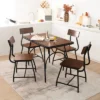 Costway Dining Table Set 5-Piece Kitchen Dining Table Set Rectangula For 5 W/Metal Frame -Furniture Store GUEST dcf8e6c7 d2b8 470e bf65 d3185584013b
