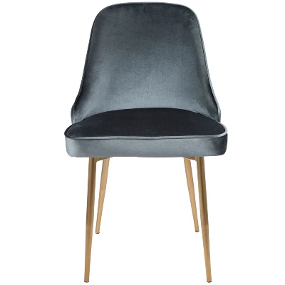 Set Of 2 Marcl Contemporary Dining Chair Gold/Blue - LumiSource 7 Set Of 2 Marcl Contemporary Dining Chair Gold/Blue - LumiSource - Image 5
