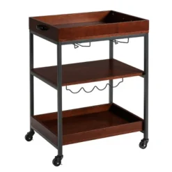 Costway 3 Tier Trolley Cart Kitchen Island Serving Bar Cart W/ Glass Holder & Wine Rack 17 Costway 3 Tier Trolley Cart Kitchen Island Serving Bar Cart W/ Glass Holder & Wine Rack -Furniture Store GUEST dd3b0332 f758 4eb1 bba5 4d1f2b180450
