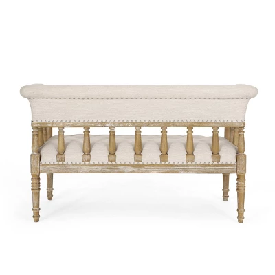 Loyning Traditional Fabric Tufted Loveseat - Christopher Knight Home 7 Loyning Traditional Fabric Tufted Loveseat - Christopher Knight Home - Image 5