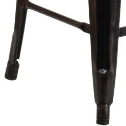 Flash Furniture 24" High Backless Metal Counter Height Stool With Square Wood Seat -Furniture Store GUEST de9dfc97 8328 4573 9199 16563eee7848