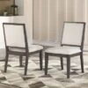 18" Set Of 2 Mila Side Chairs Washed Gray - Steve Silver -Furniture Store GUEST e0a1d9c8 847b 4fc7 9ebc 91a76c7d44a4