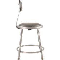2pk 18" Heavy Duty Vinyl Padded Steel Barstool With Backrest Gray - Hampden Furnishings -Furniture Store GUEST e1627d8d acdf 40db 9e05 139e6bd27610