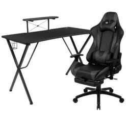 Flash Furniture Gaming Desk And Footrest Reclining Gaming Chair Set With Cup Holder, Headphone Hook, And Monitor/Smartphone Stand 28 Flash Furniture Gaming Desk And Footrest Reclining Gaming Chair Set With Cup Holder, Headphone Hook, And Monitor/Smartphone Stand -Furniture Store GUEST e1c947e8 505a 4ab7 aae4 99e0c9f78e53