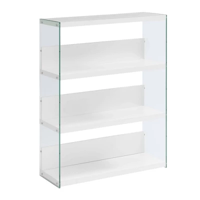 40.25" SoHo 4 Tier Wide Bookcase - Breighton Home 6 40.25" SoHo 4 Tier Wide Bookcase - Breighton Home - Image 4