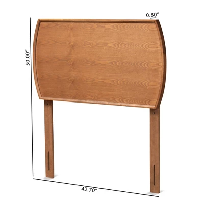 Laurien Wood Headboard Walnut - Baxton Studio 6 Laurien Wood Headboard Walnut - Baxton Studio - Image 4