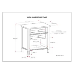 24" Norfolk Solid Wood Nightstand - WyndenHall 21 24" Norfolk Solid Wood Nightstand - WyndenHall -Furniture Store GUEST e408cfd2 e7ae 48a7 a883 0850ef68ccac