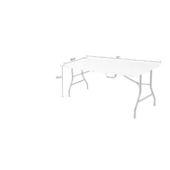 30" Fold-In-Half Blow Molded Folding Table - Room & Joy -Furniture Store GUEST e437b0ad 1a53 44e4 9b66 f09b189d5057