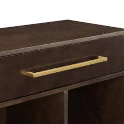 42.25" Juno Record Storage Cube Bookcase Dark Brown - Crosley -Furniture Store GUEST e4543381 d6ec 4e77 b9da 755cd94421be