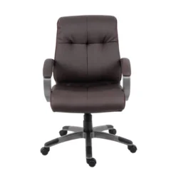 Double Plush Mid Back Executive Chair Brown - Boss Office Products 9 Double Plush Mid Back Executive Chair Brown - Boss Office Products -Furniture Store GUEST e57e1c33 27f4 46b9 84ef 1359c80bb342