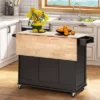 Costway Kitchen Island Cart On Wheels, Mobile Kitchen Island Rolling Island Trolley W/ 2-Door Cabinet -Furniture Store GUEST e58e8ba8 d91c 443d 95e7 def277dd576e
