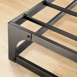 9" Metal Hinged Corner Platform Bed Frame Black - Mellow -Furniture Store GUEST e5ec91dc be0f 4de5 9164 a3c160b27aee