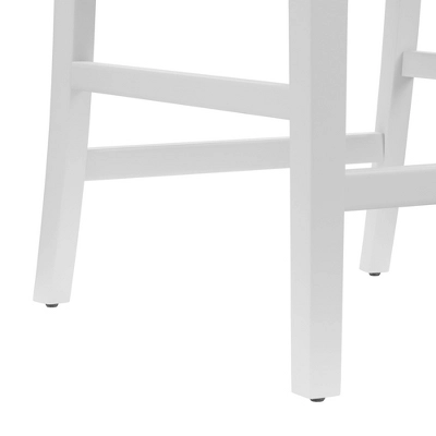 27" Desco Wood Upholstered Counter Height Barstool White - Hillsdale Furniture 10 27" Desco Wood Upholstered Counter Height Barstool White - Hillsdale Furniture - Image 8