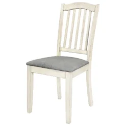 6 PCS Rustic Wood Dining Table Set, Rectangular Trestle Table With 4 Upholstered Chairs & Bench-ModernLuxe -Furniture Store GUEST e6d0ba78 c9af 4b4f b3cb 4e218315b802