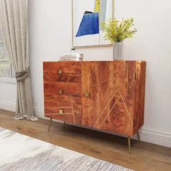 Modern Metal Buffet Brown - Olivia & May 30 Modern Metal Buffet Brown - Olivia & May -Furniture Store GUEST e6f02324 3254 4125 9e1d e6dde70f6152