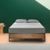 Suzanne Platform Bed Frame Without Headboard Black - Zinus