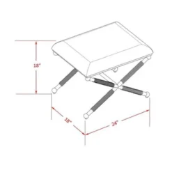 Ashburn Campaign Accent Stool - Linon 19 Ashburn Campaign Accent Stool - Linon -Furniture Store GUEST e7995d55 12f3 40ac 98da 4f8654f85da5