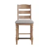 Set Of 2 24" Highland Ladderback Cushion Seat Counter Height Barstools Sandwash - Intercon -Furniture Store GUEST e81ae432 57e2 4246 90fa af9a44f1048a