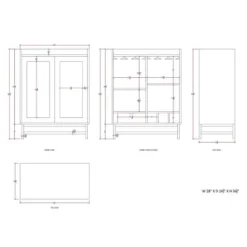 Gordon Bar Cabinet Natural - Linon -Furniture Store GUEST e820d05d 676a 4833 8c1d 6526938c637e