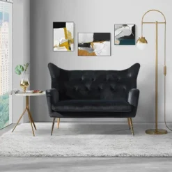 Filomena 50" Contemporary Loveseat For Living Room And Bedroom | ARTFUL LIVING DESIGN -Furniture Store GUEST e8b39557 8a0d 46e8 be8d 9f7674a4b91c