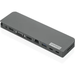 Lenovo USB-C Mini Dock - For Notebook - 45 W - USB Type C - 3 X USB Ports - USB Type-C - Network (RJ-45) - HDMI - VGA - Wired