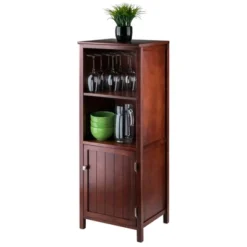 Brooke Jelly Cupboard With 2 Shelves And Door Wood/Espresso - Winsome -Furniture Store GUEST ea17de3a 7d74 4ff0 9696 aa87b39a46b1