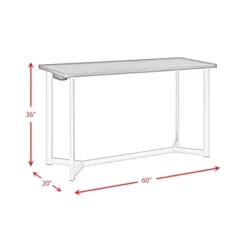 Melrose Multipurpose Bar Dining Table Set Espresso/Gold - Picket House Furnishings