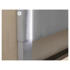 Shanelle Modern Fabric Platform Bed With Led Trim - MiBasics 8 Shanelle Modern Fabric Platform Bed With Led Trim - MiBasics -Furniture Store GUEST eaa8d8de 6290 47ca 9464 c87482d8539b